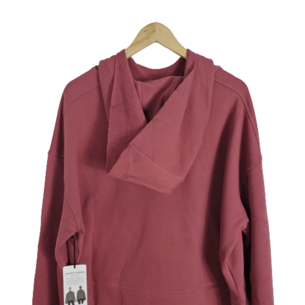 ALO YOGA ROSEWOOD HOODED LOW KEY SWEATSHIRT - Picture 11 of 13